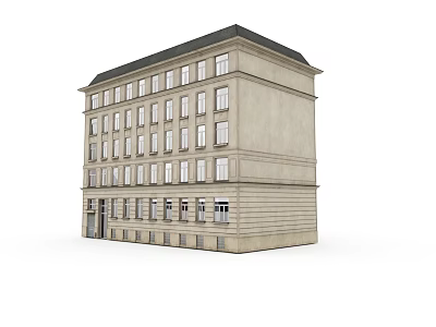 European architectural appearance 3d model