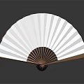 Modern Fan Paper Fan Folding Fan Chinese Fan 3d model