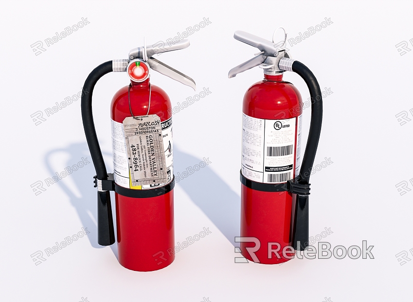 Modern fire extinguisher Old fire extinguisher model