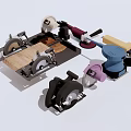 Polishing Machine Cutting Machine Polishing Machine 3d model