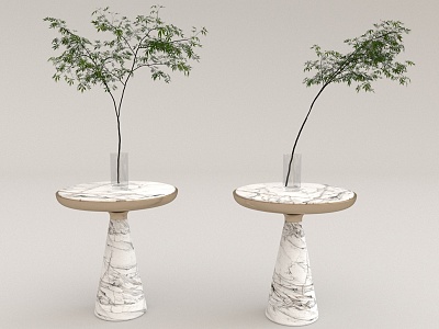 Side table ornaments combination model