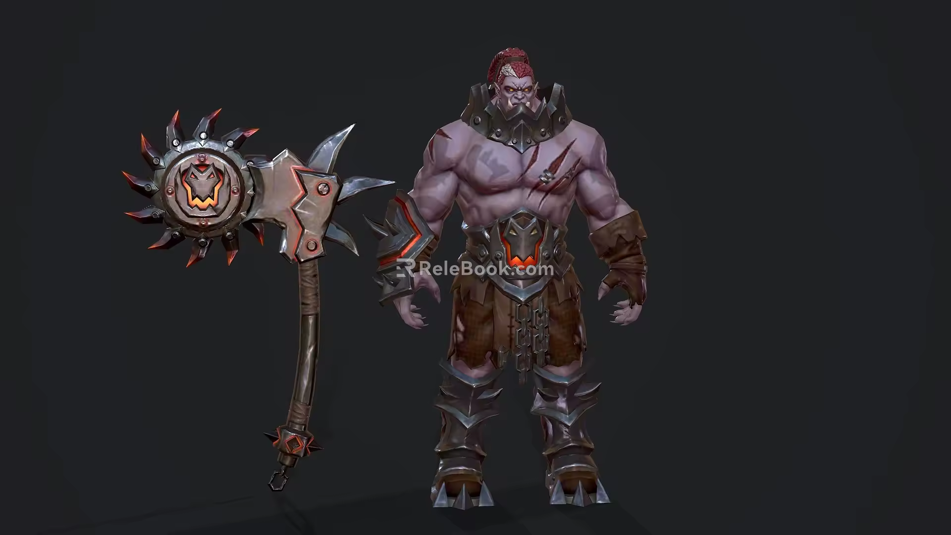 Warrior Weapon Axe Game Character 3d model