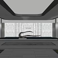 Modern Entrance Gate Design Featuring Grille Panels And Canopy Structure