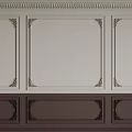 Decorative Wall Panels With Intricate Line Patterns And Ornate Details 3d model