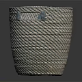 Elegant Woven Storage Basket With Handles For Home Decor And Practical Storage