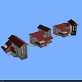 Stylish Detached Villa Design Featuring Red Roof White Exterior And Modern Architecture