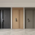 Various Security Doors With Black Wooden And Gray Finishes In Modern