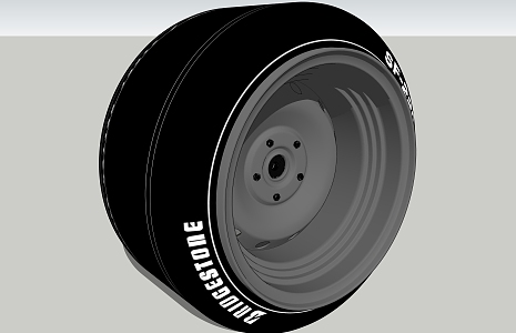 Modern Tire Hardware 3d model