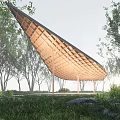 New Chinese Pavilion Landscape Gallery Landscape Structures Rest Architecture Landscape Pavilion 3d model