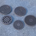 Various Patterns Round Household Drain Covers Durable Metal For Home Bathroom Kitchen