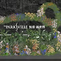 Vibrant Floral Art Installation With Colorful Flowers And Greenery At The Parkville