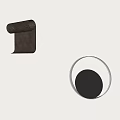 Modern Wall Lights With Perforated Cylinder And Circular Ring Metal Design Mounted On Wall