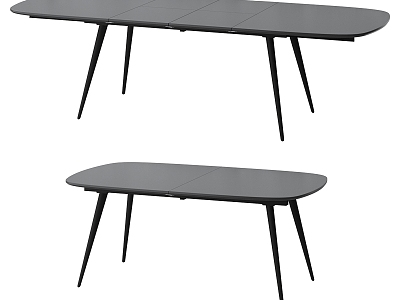 Simple dining table 3d model