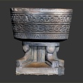 New Chinese Style Bronze Ding Ancient Ding Ancient Cultural Relics Ding Copper Treasure Ding 3d model