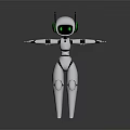 Robot Assistant Small Robot Butler 3d model