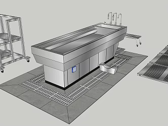 Modern anatomical bed 3d model