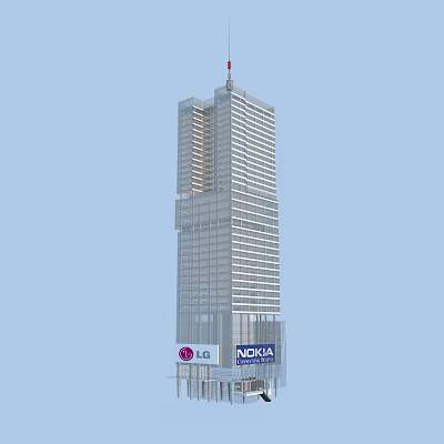 Modern Commercial Building Commercial Building 3d model