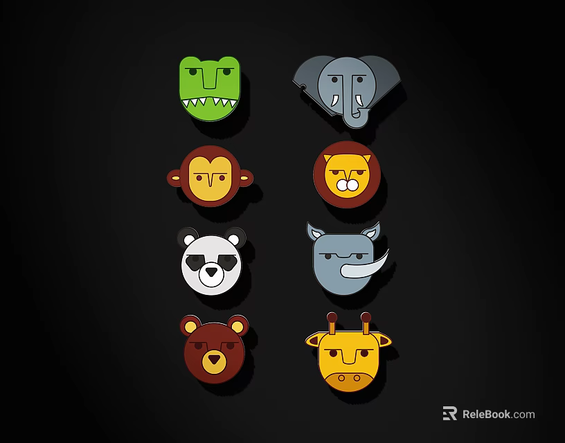 Cute Animal Shaped Cabinet Door Handles For Kids Room Decoration 3d model 