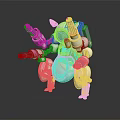 Modern Robot Warrior Mechanical Combat Police Mechanical Armor 3d model