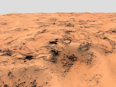 Modern Mars Terrain Dune Desert Rock Sandy Mountain Desert 3d model