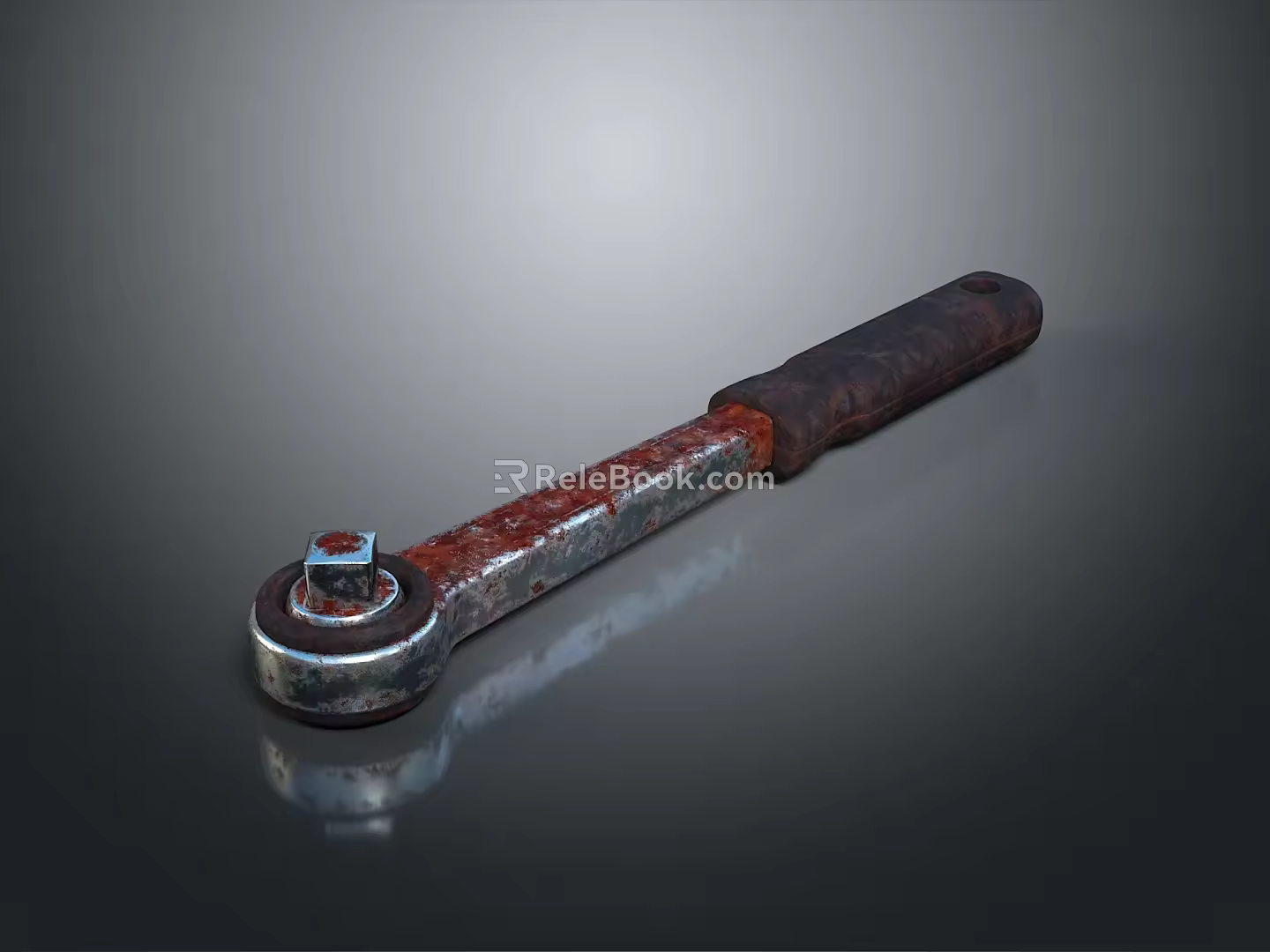 Auto repair tool inner hexagonal crank pneumatic sleeve impact sleeve pneumatic socket hexagonal wrench socket 3d model