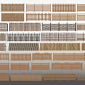 Various Types of Fencing Designs with Wooden Bamboo and Metal Mesh Styles