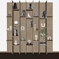 Modern Decorative Cabinet Bookshelf Bookcase Decorative Rack Board Cabinet Storage Cabinet 3d model