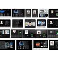 Pin card machine face machine fingerprint recognition machine fingerprint machine 3d model