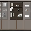 Modern bookcase 3d model