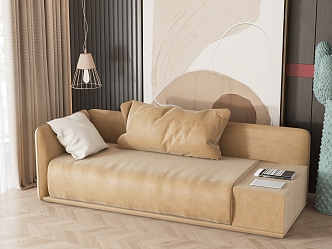 Cream wind sofa 3d model