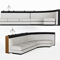 Modern Multiplayer Sofa Casual Sofa Card Seat Sofa Backrest Sofa 3d model