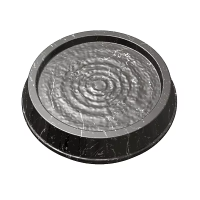 Modern Pool Water Ripple Altar 3d model Modern Pool Water Ripple Altar 3d model