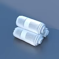 High Quality Soft White Towels Rolled Up And Stacked Neatly