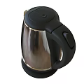 Stainless Steel Electric Kettle With Modern Design And Black Handle For Kitchen Appliance