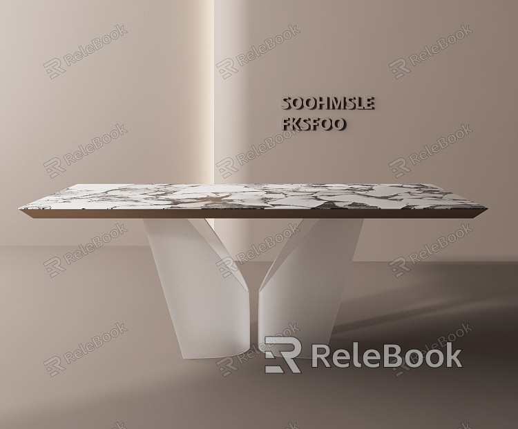 Modern dining table model