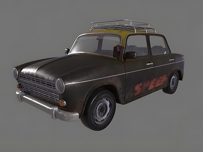 Realistic India Mumbai Taxi Modern Realistic India Mumbai Car Motor Vehicle Transport Taxi 3d model