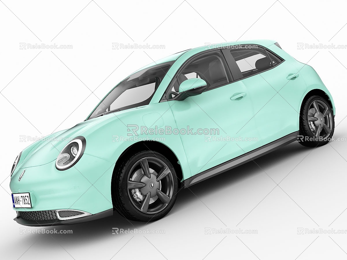 Euler good cat 2022 domestic new energy car family car great wall Euler cat has interior 3d model