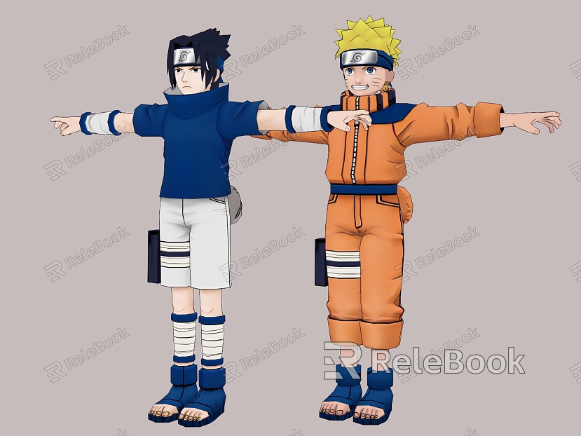 Naruto Naruto Sasuke Celebrity Ninja Anime Animation Cartoon Character Uchiha Sasuke Naruto Uzumaki Junior Sasuke model