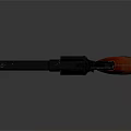 Black Revolver With Red Grip And Sleek Body Design For Weapon Collection