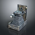 Vintage Folding Camera Classic Electronics Device With Retro Design And Old Fashioned Style