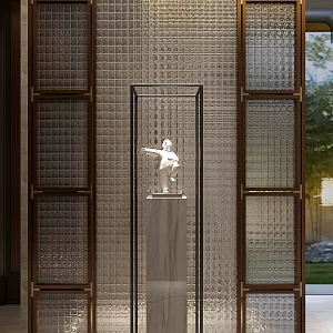 New Chinese Partition Entrance Screen 3d model