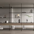 Modern Bookshelf Display Rack Magazine Rack Storage Rack Book Ornaments 3d model