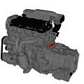 V8 engine car engine engine 3d model