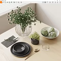 Modern Tableware Ornaments 3d model