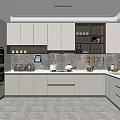 Modern Kitchen Interior Design With Light Colored Cabinets Countertop And Appliances