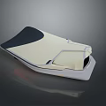 Modern Sleek Device Top With Cream White Body Navy Blue Accent And Smooth Surface