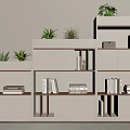 modern file cabinet partition cabinet 3d model