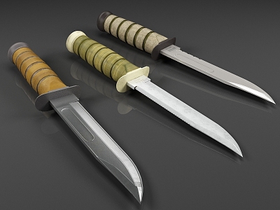 Dagger Knife Weapon 3d model