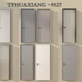 Modern Hinged Doors With Various Styles And Colors For Interior Design 3d model