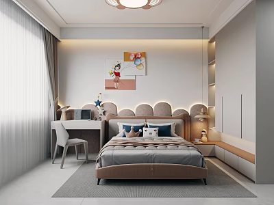 Modern Children's Room 3d model
